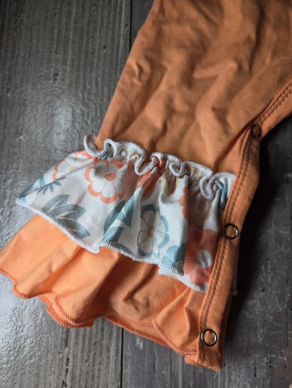 Marie Nicole Orange Animal Dump Truck Embroidered Romper 0–3M NWOT
